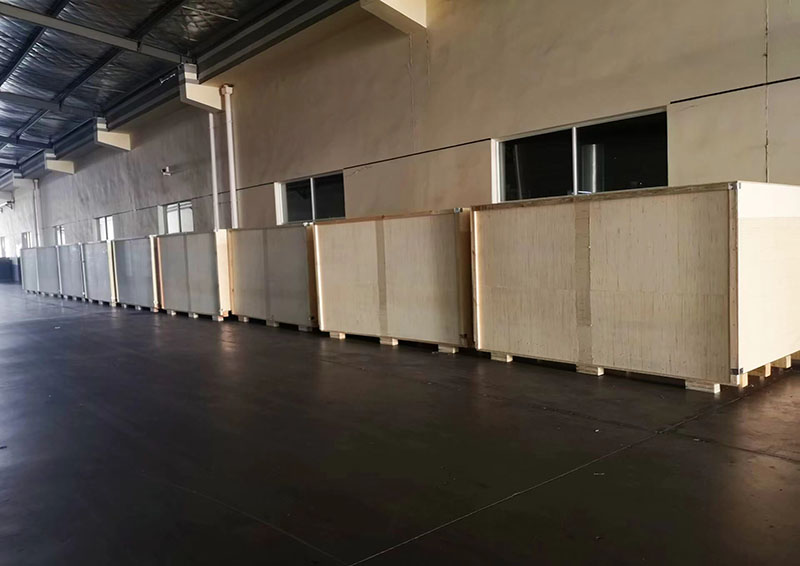 奥美医疗设备出口越南的木质包装箱项目