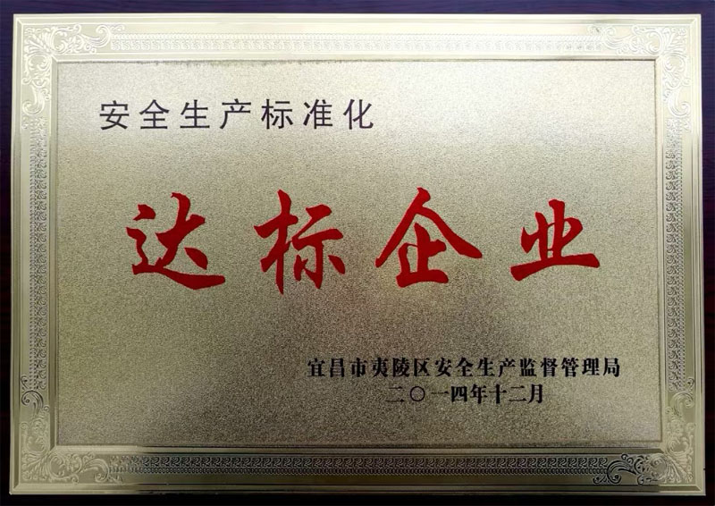 太阳成集团122ccvip荣获标准化生产达标企业